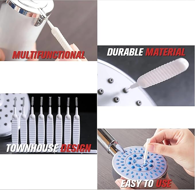 Shower Head Cleaning Brush, 2026 Upgrade Shower Head Cleaning Brush for Small Hole Gap Hole Anti-Clogging Cleaning Brush Multifunctional Shower Head Cleaner Tool for Household (20pcs)