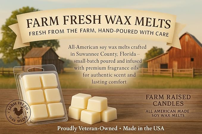 Farm Raised Candles - USA Grown Soy Wax Melts - Fall - Bakery Variety Packs – 5 Pack, 16oz Total – Wax Melt Warmer Scents – (Pumpkin Patch Variety Pack)