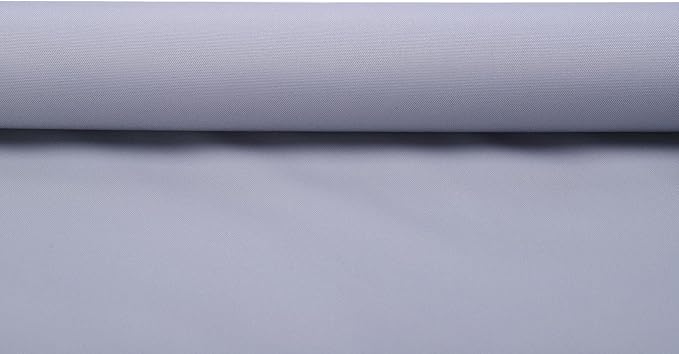 Mybecca Waterproof Canvas Marine Fabric 600 Denier Indoor/Outdoor PU Backing UV Protector Silver 1 Yard