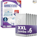 TAILI 6 Pack Vacuum Storage Bags, XXL Jumbo (47x39 Inch), Vacuum Sealed Bags for Comforter and Blankets, Bedding, Clothing, Giant Space Saver Bags for Huge Stuffed Toy