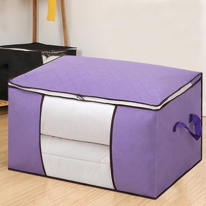 Heavy Duty Moving Bags, Moving Boxes with Reinforced Handles ＆ Premium Double Zippers, 2024 New Storage Tote for Space Saving, Packing ＆ Moving Storage