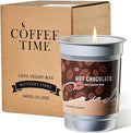 M&SENSE Hot Chocolate Scented Candles, Soy Wax 16.2oz 100 Hours Long Lasting Clean Burn, Organic Cocoa Candles Non Toxic, Large Fall Seasonal Candle for Home, Holiday Aromatherapy Gifts for Women