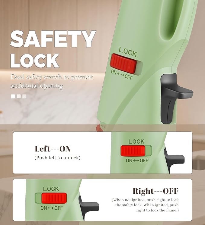 Samniu 4 Pack of Butane Torch Lighter, Windproof & Refillable, Adjustable Jet Flame Lighters with Safety Lock for Candle, Grill, Stove, Firework (NO Gas)