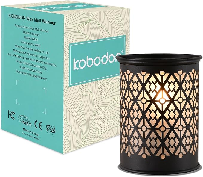 kobodon Metal Wax Warmer,Wax melt Warmer,Candle Wax Burner, Electirc Wax Melt Warmer Candle Melter as Gifts for Moms Grandma Women Girls (Diamond)