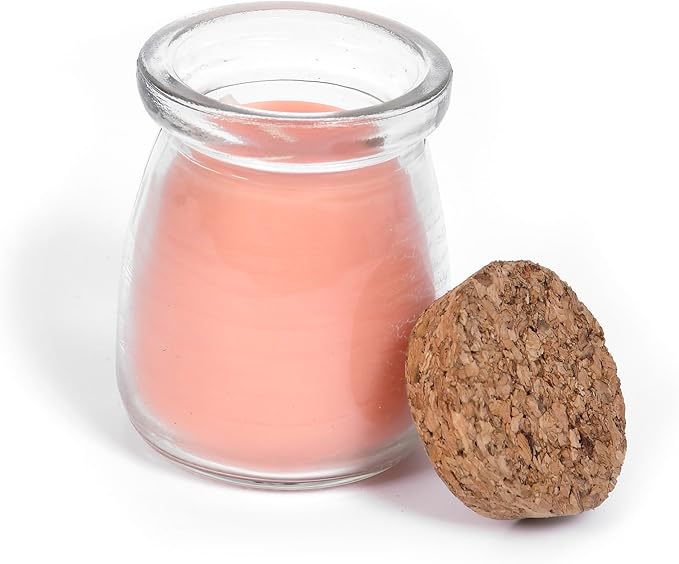 BeeTheLight Beeswax Jar Candle with Cork Lid - Citrus Aromatherapy Candle - 18 Hours Burn Time - All Natural 100% Pure Beeswax Candle - Handmade Decorative Jar Candle