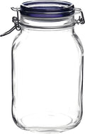 Bormioli Rocco Fido Jar - 2L (67.75 oz) - Blue Lid