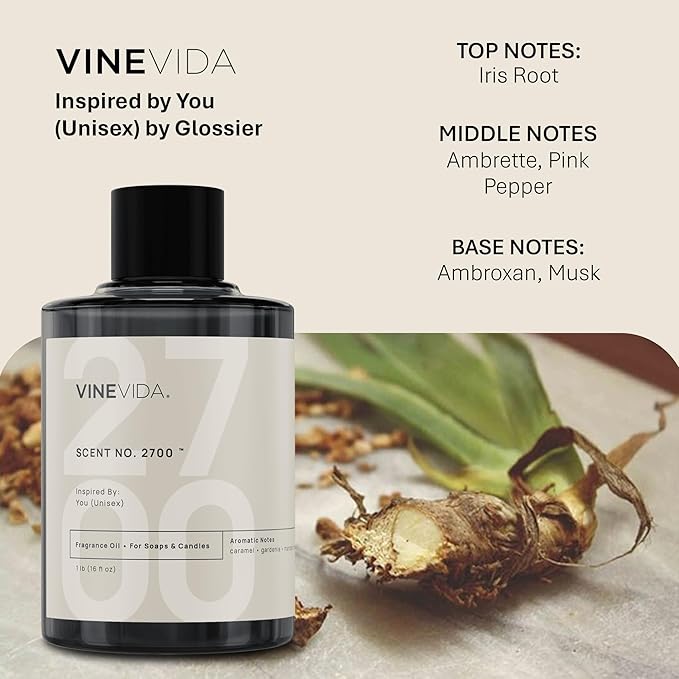 VINEVIDA [16oz] You (Unisex) Fragrance Oil for Candle Making - Natural Candle Oil Scents - Soap Making Essential Oil - Made in USA