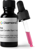 Pink Liquid Candle Dye (1 oz) - Made in the USA - Safe and Easy to Use - Pure and Simple Ingredients - Candle Making Supplies for Soy, Paraffin, Palm or Gel Wax - 10 Vibrant Colors to Choose from