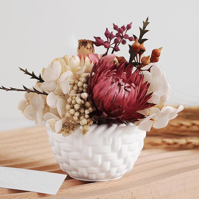 1 Pc Woven Flower Basket Resin Casting Silicone Mold Flower Pot Vase Epoxy Mold for Plaster Cement Concrete DIY Jewelry Small Ornament Trays Party Favors Home Decorations Candle Making