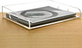 Clear Acrylic Paper Trays, Desk File Organizer, A4 Paper Holder, Low-Profile Desk File Sorter for Office/Home, Clear Stackable Letter Tray for Bills, Crafts, Notebooks - Horizontal