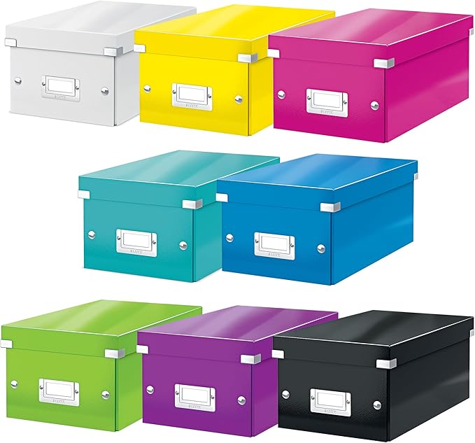 Leitz DVD Storage Box, Ice Blue, Click and Store Range, 60420051
