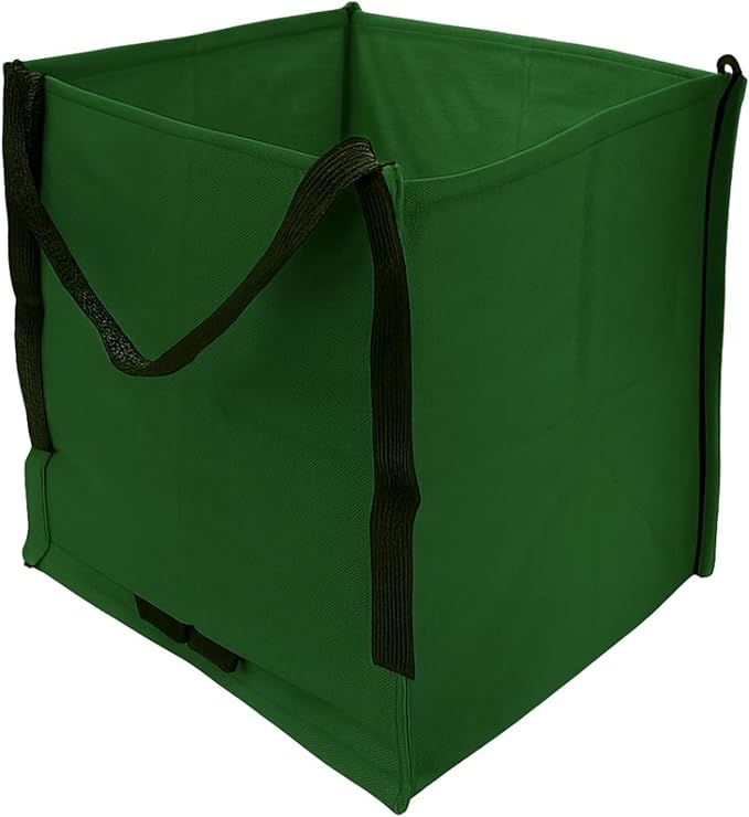 DURASACK Heavy Duty Storage Tote Bag 22-Gallon Rugged Woven Polypropylene Moving Bag, Reusable Self-Standing Design, Holds up to 500 Pounds, Single, Green