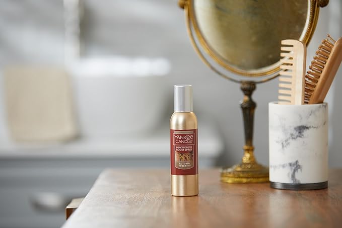 Yankee Candle Concentrated Air Freshener Room Spray, Odor Eliminator for Home, Bathroom, Autumn Wreath, 1.5 Oz (Pack of 3)
