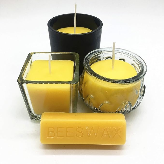TooGet 36Pcs Yellow Beeswax Bars, Natural Beeswax Block Bees Wax Pure Bar Wax for Candle Making, Skincare, Furniture Polish, DIY Crafts - 40 OZ