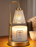 Innqoo Big Gold Candle Warmer Lamp with Timer, Dimmable Candle Warmer for Home Decor, Height Adjustable Candle Lamp for Jar Candles, Birthday Gifts for Women Mom, House Warming Gifts New Home
