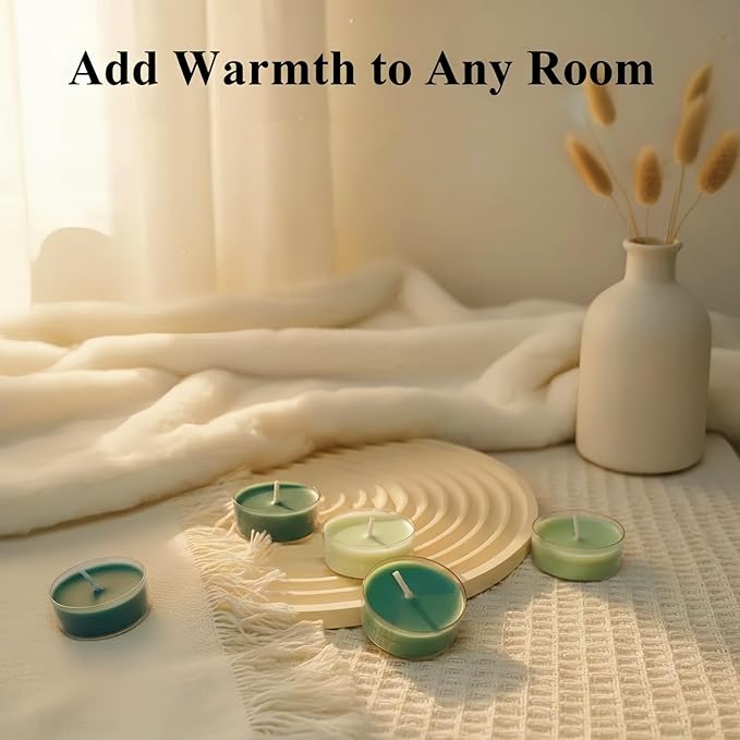 16 Colors Colored Scented Tealight Candles - Natural Soy Wax Candles with Essential Oils, Home Decor and Aromatherapy, Perfect for Home Use and Gifting (Color Series)