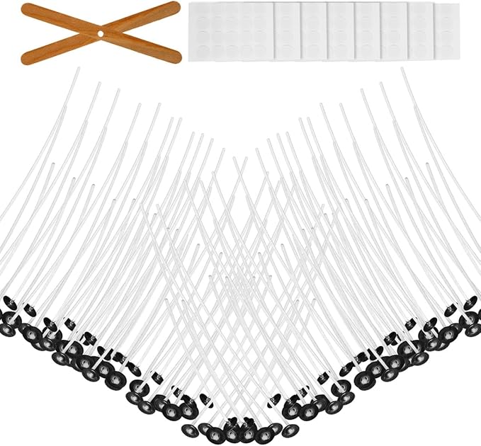 jojofuny 1set Candle Making Kit Complete Candle Craft Tools Wicks Holders Stickers for Crafting and Birthday Party Decorations