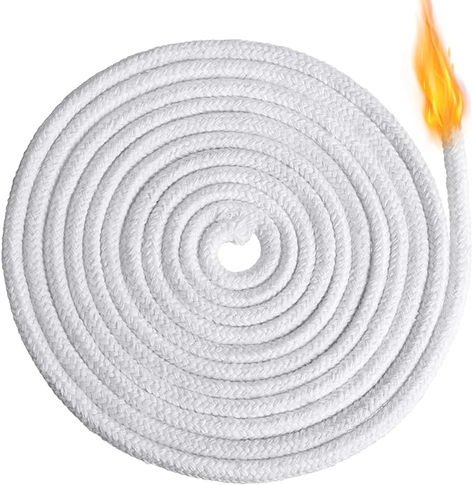 BBTO 6.56 Feet Candle Oil Lamp Wicks Replacement Braided Round Wick for Oil Lamps, DIY Handmade Candle Lantern Making Supplies for Winter Easter Birthday Party(6 mm/ 0.23 Inch)