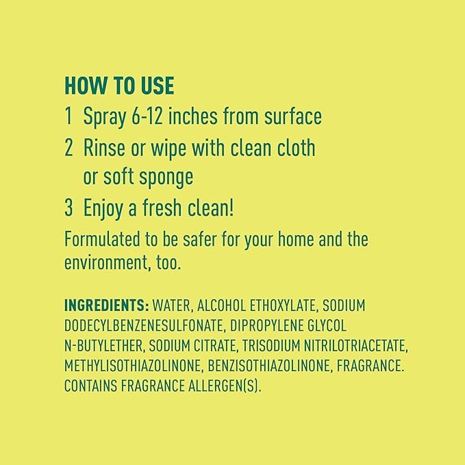 Amazon Brand - Presto! All Purpose Cleaner, Lemon Scent, Streak-Free Formula, Safe for Stainless Steel, 32 fl oz, 2-Pack