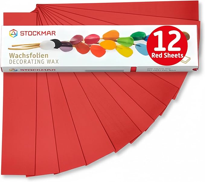 Stockmar Decorating Beeswax - 12 Pack (Crimson Red)