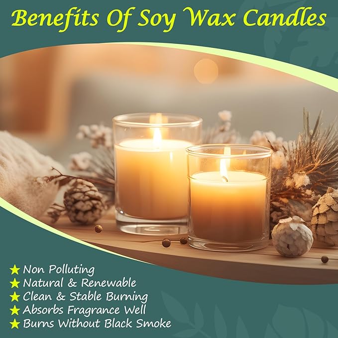 SWIGRANCE Soy Wax Pellets 5LBS / 2.27kg, Natural Soy Candle Wax Candle Making Supplies, for Making Pillars, Container and Molded Candles, Cire de SOJA