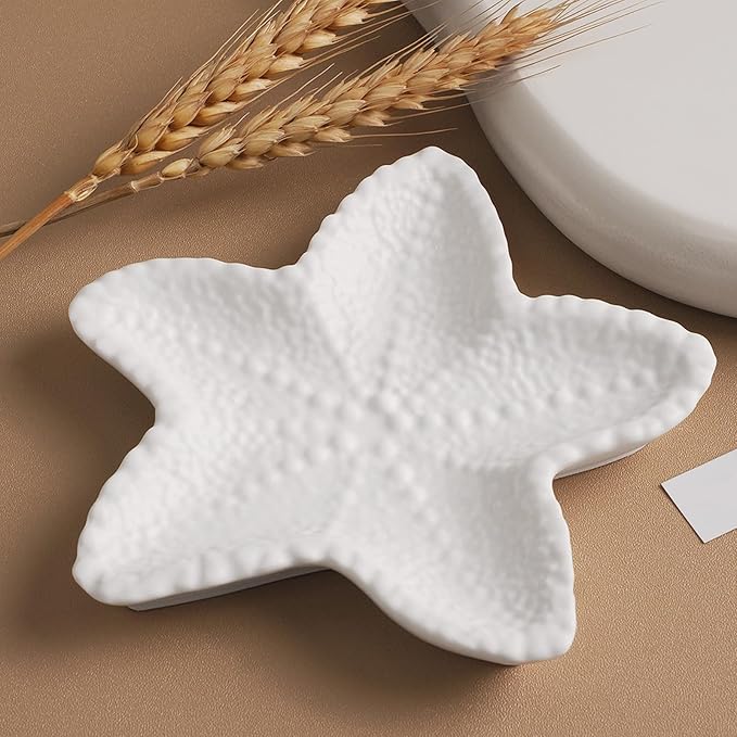 1 Pc Exquisite Starfish-Shaped Silicone Tray Mold Unique Storage Container Epoxy Resin Casting Mold for DIY Jewelry Small Ornaments Home Decorations Candlesticks Soap Dishes Art Crafts