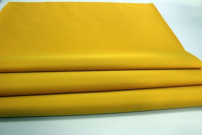 Mybecca Waterproof Canvas Marine Fabric 600 Denier Indoor/Outdoor PU Backing UV Protector Yellow 1 Yard