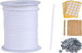 Thick Candle Wicks,131 ft 72 Ply Candle Wick Roll,Candle Wicks for Candle Making with Stickers, Holders and Bases（72 PLY）