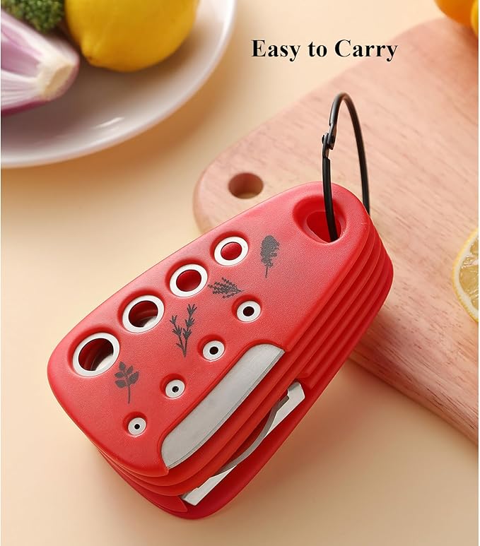 Kitchen Gadgets Set 6 Pieces, Space Saving Cooking Tools Kitchen Accessories-Garlic/Ginger Grinder, Cheese Grater, Vegetable/Fruit Peeler, Pizza Cutter, Herb Stripper, Bottle Opener, Gadgets Gift Set