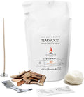 Phoenix Wick - Scented Candles & Wax Refills (Teakwood, Candle Kit - 7oz/50Hrs)