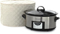 Covermates Keepsakes Slow Cooker Cover – Quilted Electric Appliance Protector for Kitchen Counter Storage – Dust & Stain Resistant – Washable Slip-On Design, Cream