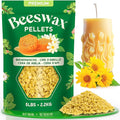 NORVENCE Beeswax Pellets 5LB, Pure & Natural Yellow Beeswax for Candle Making, DIY Skin Care, Lip Balm, Soap, Lotion, Creams & Wood Polishing – 5LB