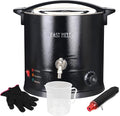 FAST MELT 10L Electric Wax Melter Kit for Candle Making, 30-110 ℃ Digital Temp Control, Easy-Pour Spout, Heat Gun, Gloves & Measuring Cup, Professional Home Candle Business Starter Equipment