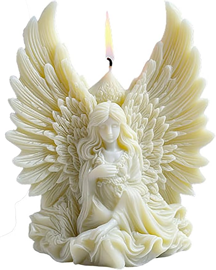 Angel Silicone 3D Flower & Rose Mold - Peony & Candle Mold for Resin, Clay & Soap Making - Craft Supplies