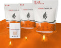 Vogue Candles Orange Pearled Candle Sand Wax (5 LB) – Mother’s Day Candle with 150 Cotton Wicks for DIY Home Lighting – Plant-Based & Reusable Wax Granules Refill for Custom Vessels (3 Pack)