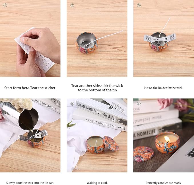 Manufacture Scented Candles, Candle Making Kit, DIY Wax Candles Manufacturing Craft Supplies for Beginners TH0JY-1210