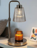 GODONLIF Candle Warmer Lamp with Timer, Adjustable Height Candle Warmer, Dimmable, Home Decor, Wax Warmer Lamp for Jar Candles with 2 Bulbs, Gray