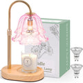 Lanhado Flower Candle Warmer Lamp with Timer - Dimmable Electric Candle Warming Lamps, Adjustable Wax Melter Wamers Light for Jar Candles, Birthday Gifts for Women, Christmas New Home Decor