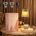 Gold Candle Warmer Lamp with Timer Dimmer, Adjustable Height, Electric Wax Melter for Scented Jar Candles, Home Room Decor, Gift for Women, Men, Friend, Birthday, Christmas, Thanksgiving, Mother's Day