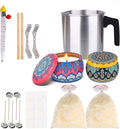 DIY Candle Making Kit for Adults –22 PCS All Inclusive with 2 Decorative Candle Tins 2 Soy Wax Dye 1 Fragrance Oils TH0JY-1210
