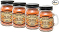 Fresh Peach Scented Mini Mason Jar Candle by Our Own Candle Company, 3.5 Ounce (4 Pack)