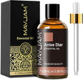 Anise Star Essential Oil, MAYJAM Pure Anise Star Oils for Diffusers, 3.38FL.OZ/100ML Star Anise Essential Oil with Premium Glass Dropper, Anise Oil