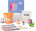 Sculpd Candle Making Pottery Kit for Adults with Air Dry Clay and Acrylic Paint Set, Non-Toxic Eco Soy Wax, Scented Fragrance Oil, Candle Glaze, Tools & Guide, 1 Candle, Basil & Citrus