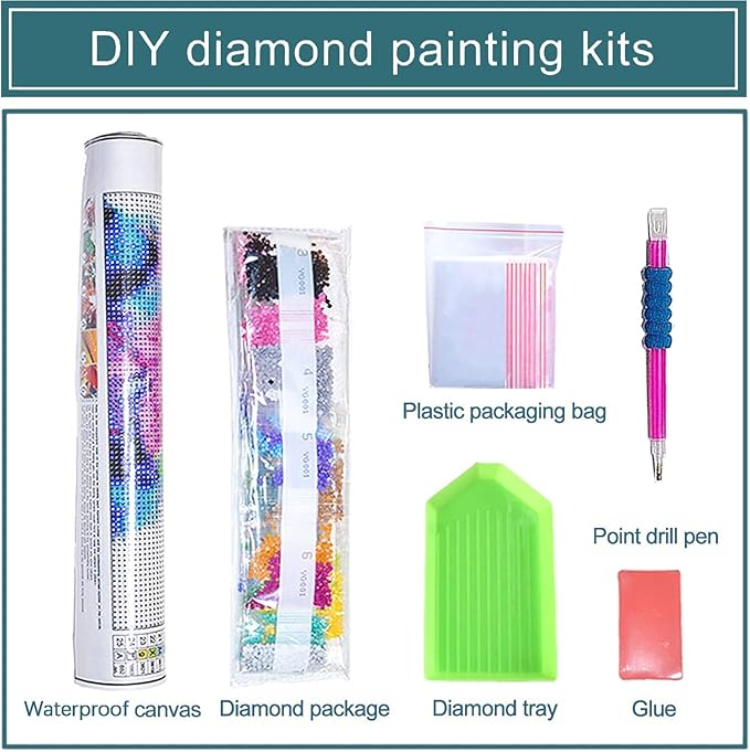 Forest Bear Diamond Painting Kits for Adults - Diamond Art for Adult Bear, Gem Painting Crafts Kits Gift, DIY 5D Gem Art Perfect for Home Wall Decor Gifts (14x14 inch)