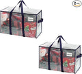 VENO 2 Pack Heavy Duty Moving Bags, Extra Large Storage Bags with Reinforced Handles & Strong Zippers, Foldable & Reusable Moving Box Alternative for Clothes & Dorm Storage