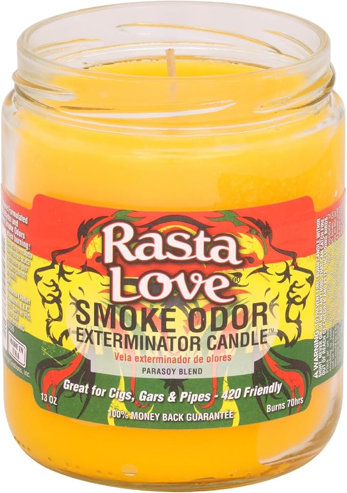 Smoke Odor Exterminator 13oz Jar Candle, Rasta Love (1)