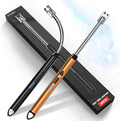KTEBO® 2 Pack Plasma Arc Electric Lighters Rechargeable - USB Long Reach for Scented Candles, BBQ Grill &Camping - Windproof Design Lighters-Black and Rose Gold - Stocking Stuffers