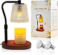 Candle Warmer Lamp with Timer Dimmable, Mother's Gifts for Mom with Charming Box, Adjustable Wavy Clear Lamp Candle Warmer for Scented Candles, Housewarming Gift for Retro Home Decor