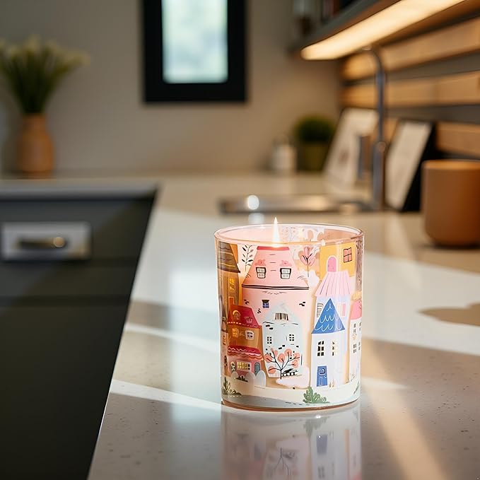 M&SENSE Cappuccino Coffee Candles for Home Scented - 10.2 oz Soy Wax Candles Non Toxic 60 Hours Long Burning Unique Candles Housewarming Gifts for Stress Relief, Meditation, Calm, Yoga