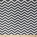Printed Canvas Fabric Waterproof Outdoor 60" Wide 600 Denier Sold by The Yard (Zig Zag Black)